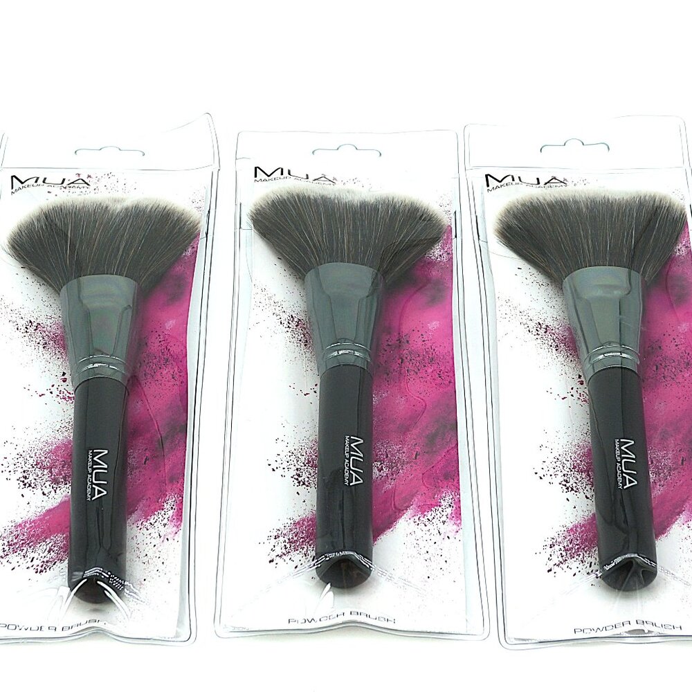 MUA Makeup Academy Powder‎ Brush Lot 3 NEW